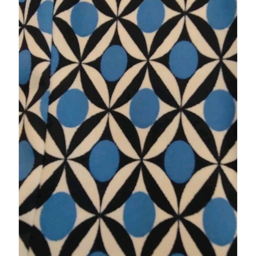 AB Studio Women Dress With Necklace Sleeveless Midi Size 6 Dots Black White Blue - Picture 12 of 12